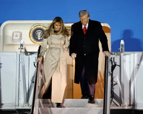 President Trump Preparing to Meet Britain's Monarch while Demonstrators Convene in Windsor and London